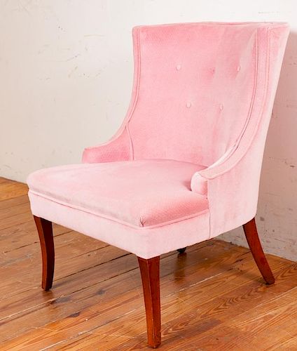Upholstered Swoop Arm Chair