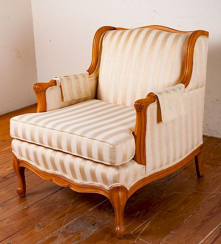 Continental-Style Upholstered Armchair