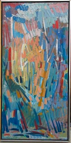 Hyde Solomon  (1911-1982) Modern Abstract Painting