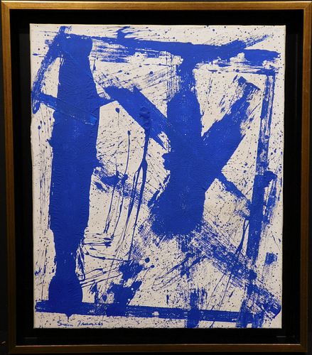 Sam Francis, Manner of: Abstract Composition in Blue