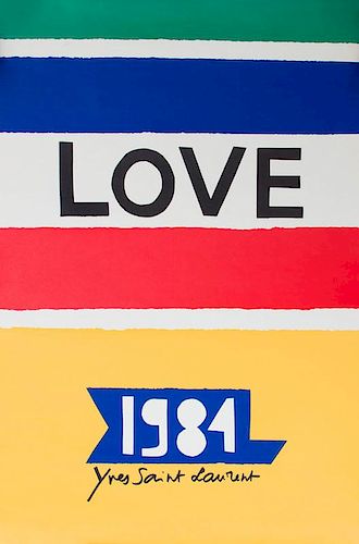 YVES SAINT LAURENT, LOVE, 1984