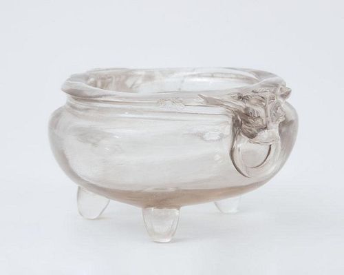 CHINESE ROCK CRYSTAL CENSER