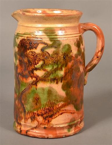 Redware Pitcher Attributed to J. Eberly & Co.