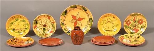 Eleven Various Pieces of Breininger Pottery.