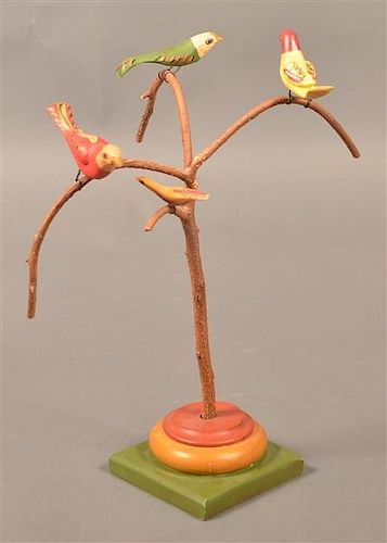 Folk Art Bird Tree by June & Walt Gottshall, 2000.