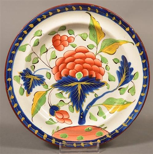 Gaudy Dutch China Grape Pattern  Plate.