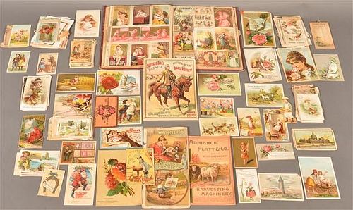 Lot of Antique Advertising Card and Ephemera.
