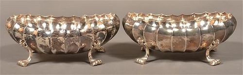 Pair of Buccellati, Italy Sterling Footed Bowls.