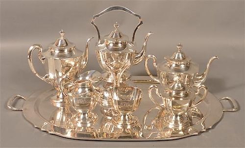 Moreno Sterling 7 Piece Coffee and Tea Service.