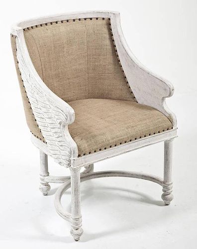 Contemporary Classically Inspired Armchair