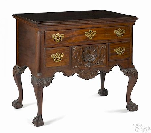 Philadelphia Chippendale mahogany dressing table, ca. 1765