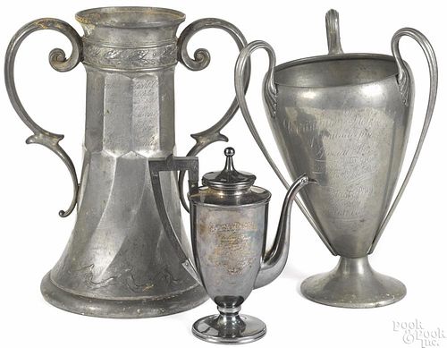 Three yachting trophies for the Corinthian Yacht Club Philadelphia, 1900-1901