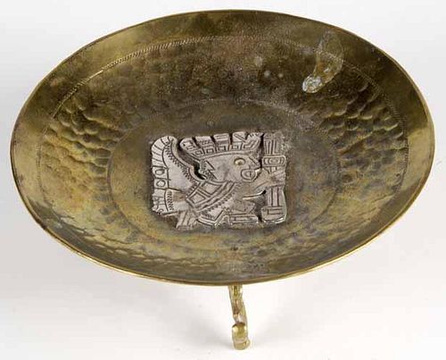 Silver and Brass Dish