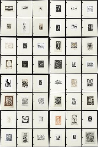 Collection of 48 Bookplates