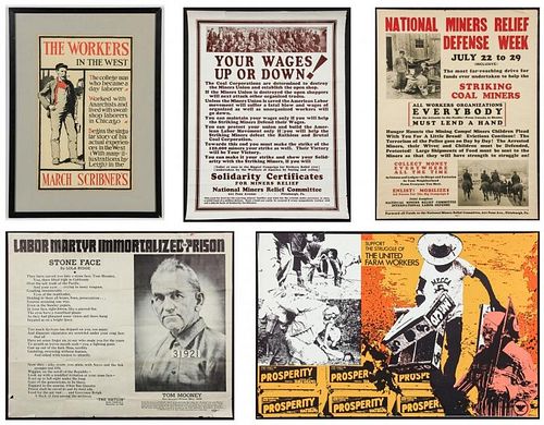 5 Posters Related to Worker's Labor Movement