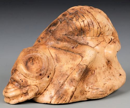 Taino Jasper Anthropic Shamanic Figure (1000-1500 CE)
