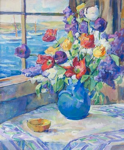 Kathryn Cherry, (American, 1860-1931), Tulips from Window