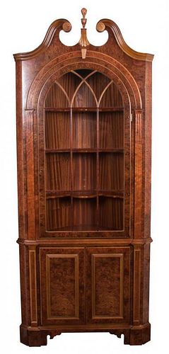 A Corner Cabinet Height 92 1/2 x width 39 x depth 18 1/2 inches.