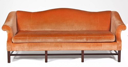 Chippendale Revival Camelback Sofa