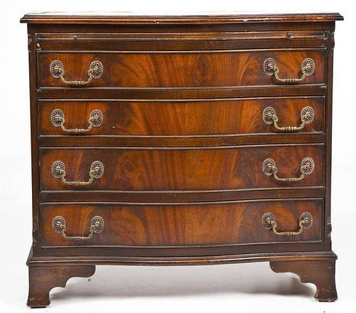 English Serpentine Case of Drawers