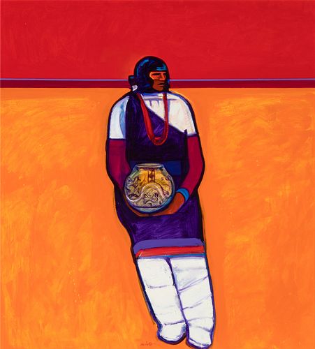 John Nieto, Isleta Indian Woman, 1987