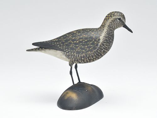 Important and well carved golden plover, Elmer Crowell, East Harwich, Massachusetts, circa 1915.