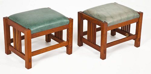 Pair of Stickley Footstools