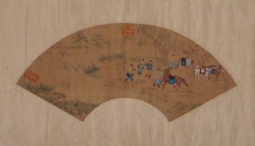 A Chinese painting, Lang Shining mark