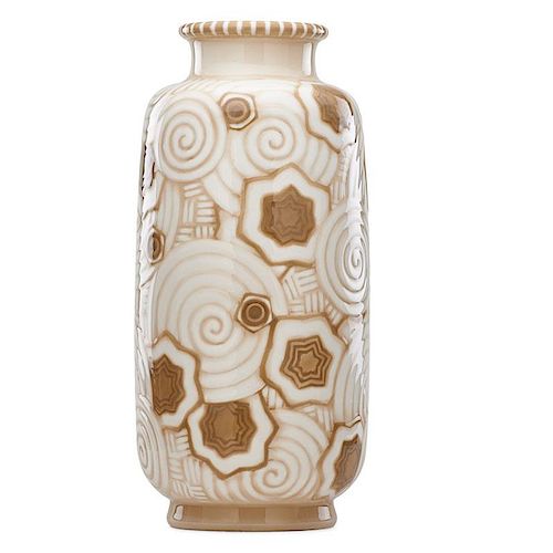 SEVRES Important Art Deco porcelain vase