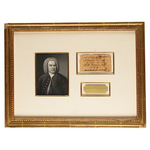 Johann Sebastian Bach Document Signed
