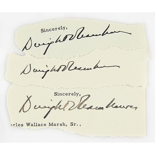 Dwight D. Eisenhower (3) Signatures