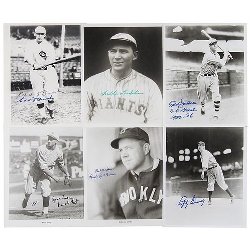 Baseball Hall of Famers (6) Signed Photographs for sale at auction on ...