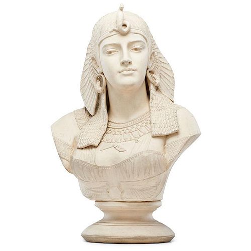 ISAAC BROOME; LENOX Important Cleopatra bust