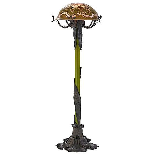GALLE Exceptional and rare Allium floor lamp