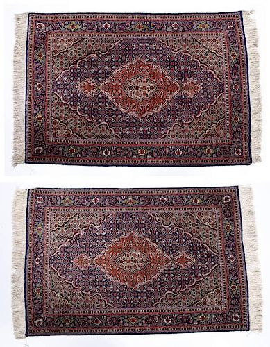 Pair of Persian Meshed Area Rugs