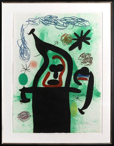 Joan Miro, La Harpie, Etching, Aquatint and Carborundum