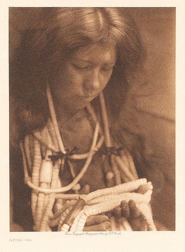 Edward S. Curtis, A Pomo Girl, 1924
