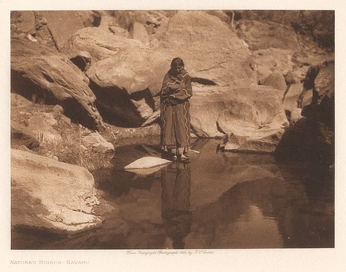 Edward S. Curtis, Nature's Mirror - Navajo, 1904