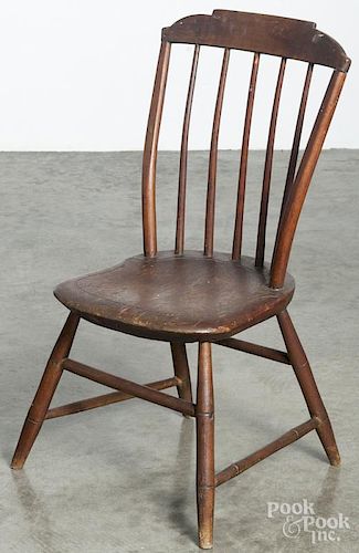 Child's Windsor chair, early 19th c., overall - 27 1/2'' h. Provenance: Barbara Hood's Country Store