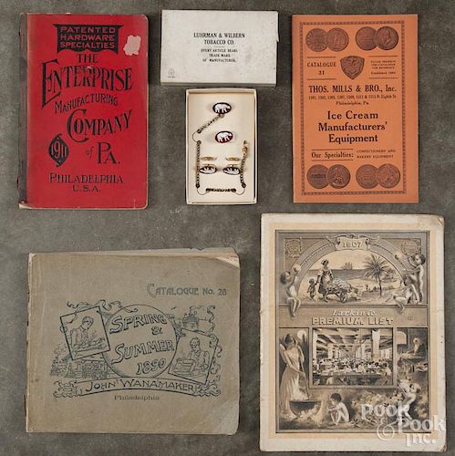 Catalogs, to include Thomas Mills Ice Cream Manufacturers' Equipment, catalogue 31
