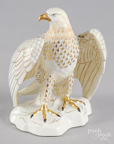 Herend porcelain limited edition eagle, #181/500, 6 1/4'' h.