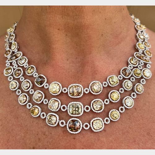 Sophia D.100.27 Ct. Natural Color Diamond Necklace
