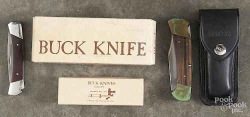 Two Buck knives with original boxes, to include a Ranger model 112 with sheath and an Esquire model
