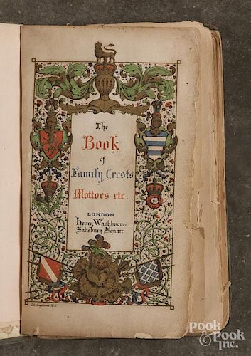 Book of Family Crests Motto's etc., Reeves and Turner, London, 1840.