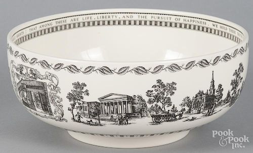 Wedgwood Liberty bowl, 4 1/4'' h., 10'' dia.