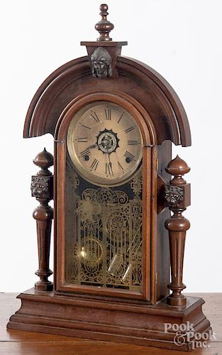 Ansonia King mantel clock, 23'' h.