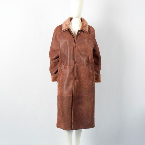 Men's Size Medium Orvis Leather and Wool Winter Coat