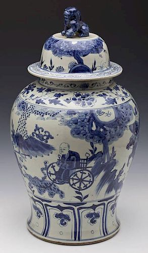 Chinese Blue & White Ginger Jar