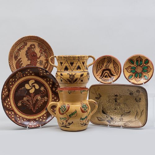 Group of Reproduction Slipware