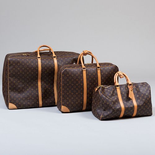 Three Louis Vuitton Soft Sided Cases